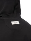 Hoodie con capucha Negro Hombre Algodón 370gr técnica de alta densidad