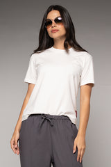 Camiseta Femenina Bordada color Blanco