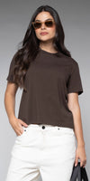 Camiseta Mujer Café