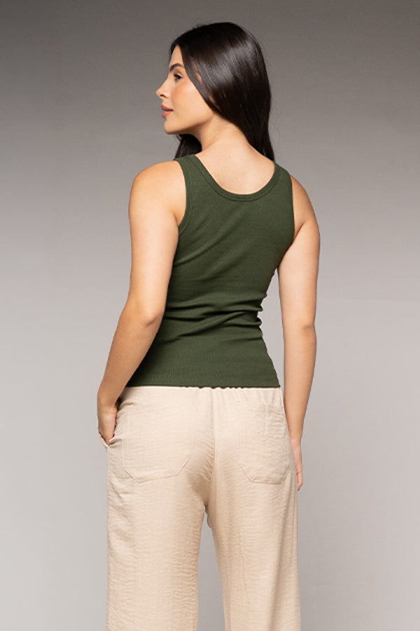 Top Mujer Verde