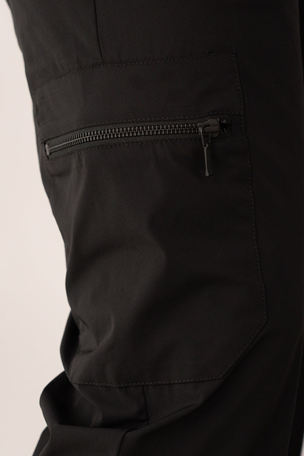 Jogger Masculino De Cierres Color Negro