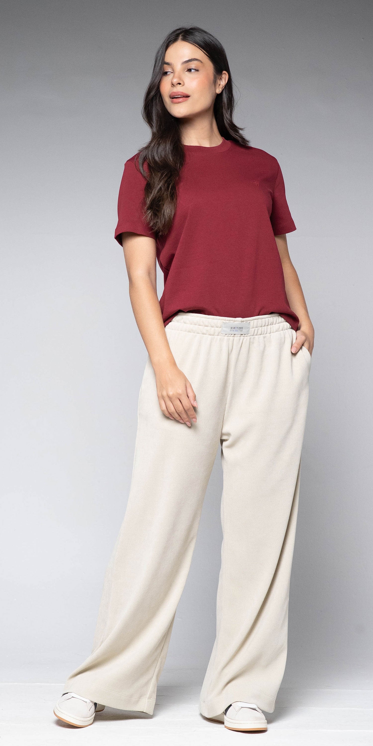 Pantalón Mujer Beige
