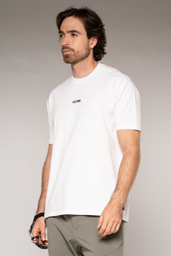 Camiseta Masculina Estampada Color Blanco