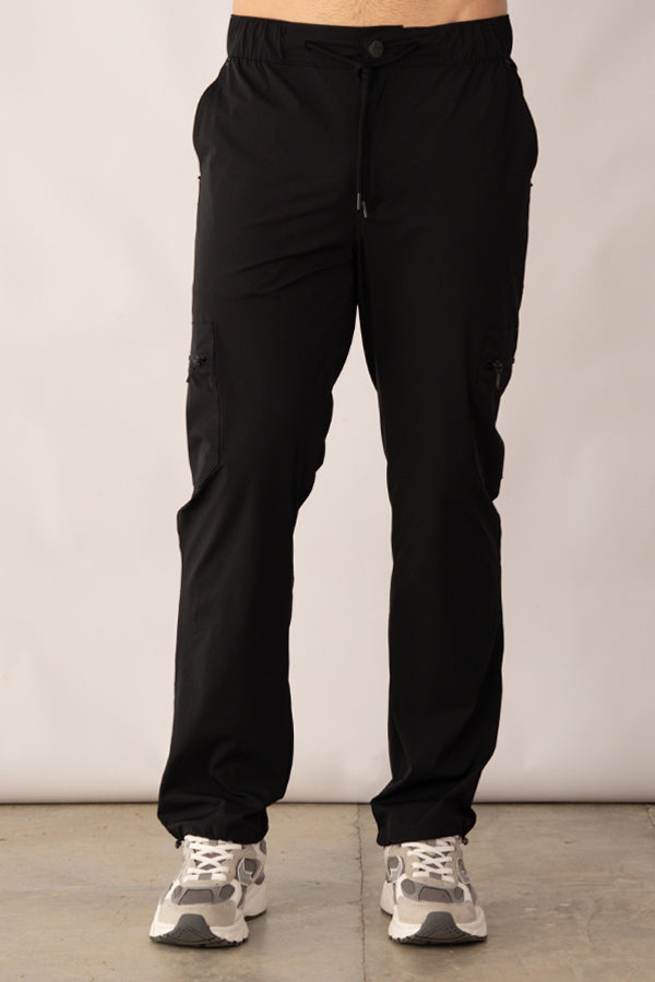 Jogger Masculino De Cierres Color Negro