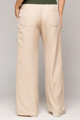 Pantalón Femenino Bordado Color Kakhi