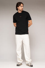 Jean Unisex Bordado Color Ivory