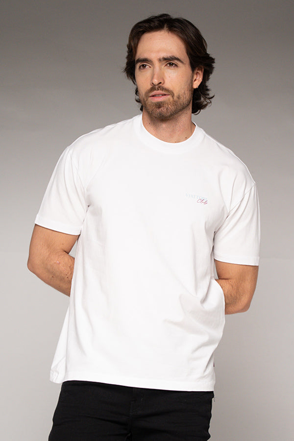 Camiseta Masculina Estampada Color Blanco