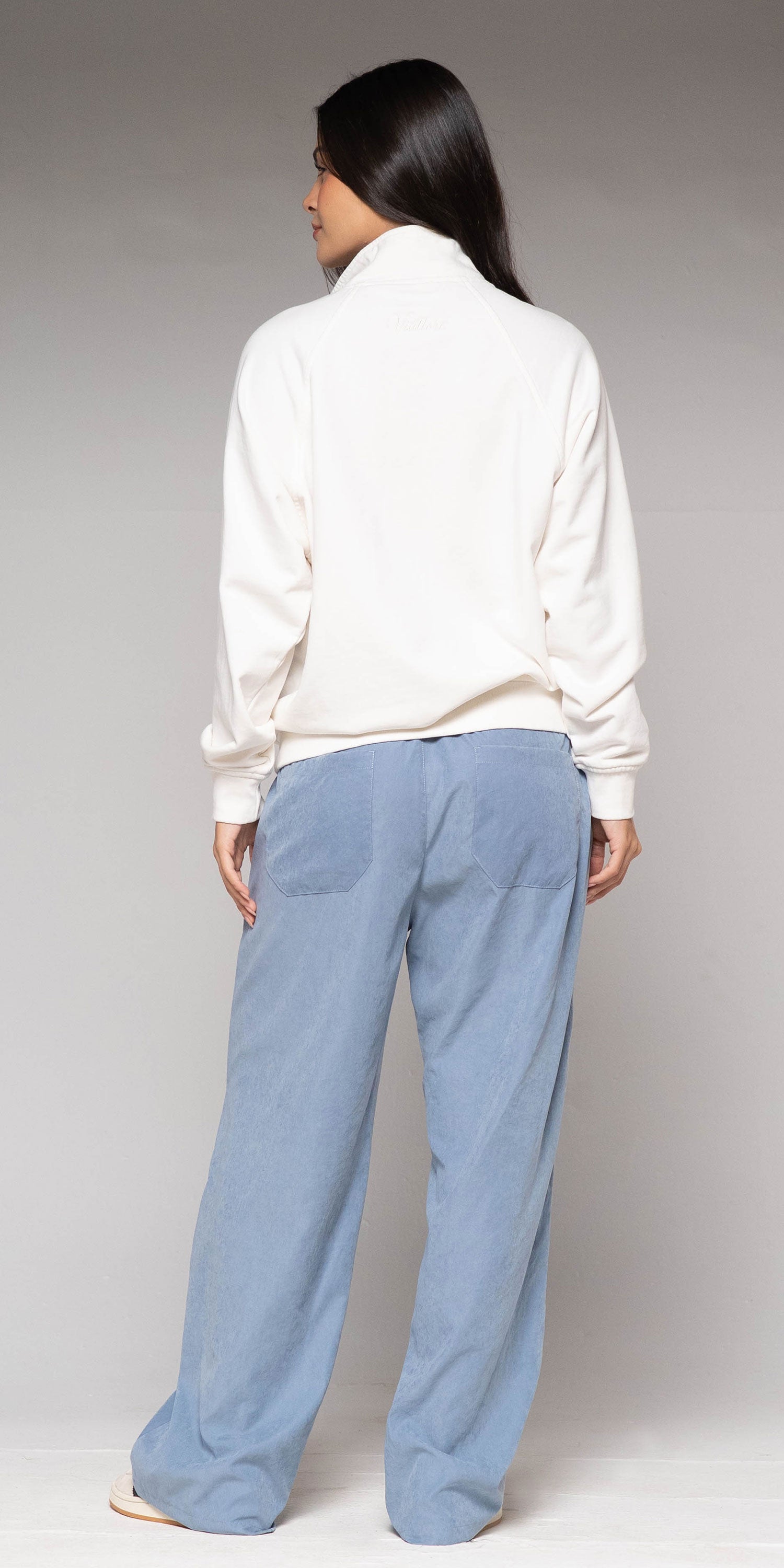 Pantalón Mujer Gris Pálido