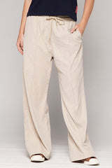 Pantalón Femenino Bordado Color Sand