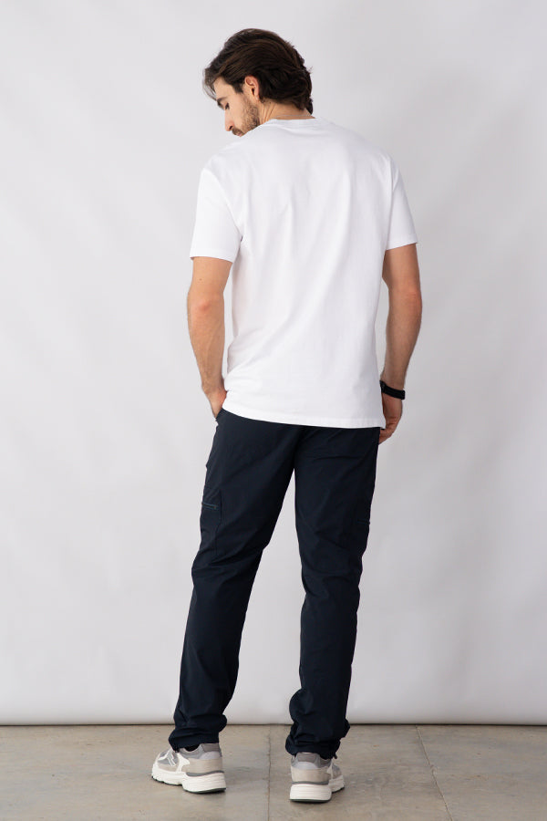 Jogger Masculino De Cierres Color Azul
