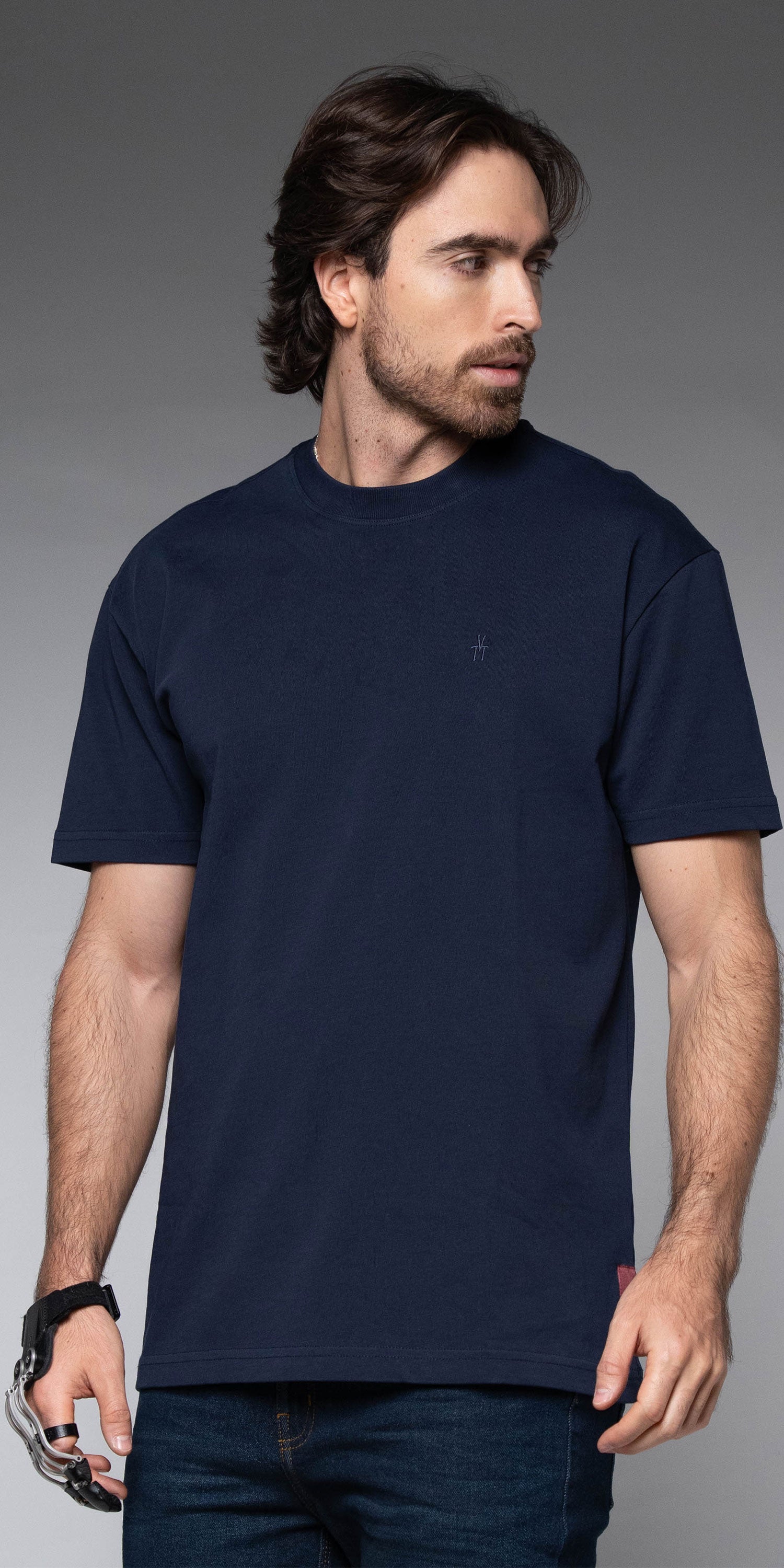 Camiseta Hombre Azul