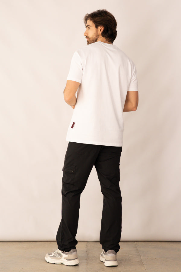 Jogger Masculino De Cierres Color Negro