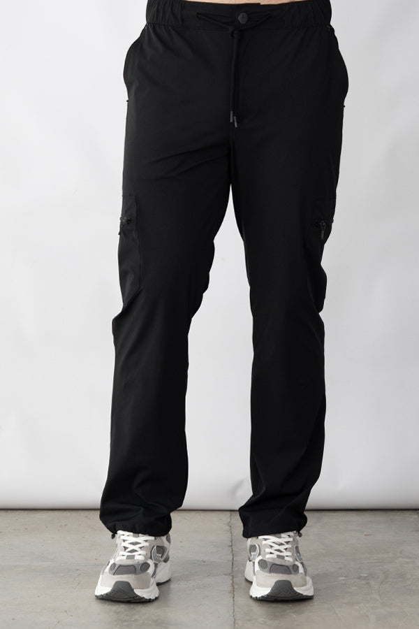 Jogger Masculino De Cierres Color Negro