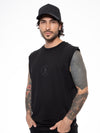 Camisilla Regular Negra Hombre Algodón 190gr con Técnica de Alta Densidad