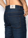 Jean Slim Fit Índigo Hombre Algodón-Elastano con Lavado y Detalles Sutiles