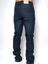 Jean Slim Fit Índigo Hombre Algodón-Elastano con Lavado y Detalles Sutiles