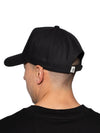 Gorra Negra Unisex de Algodón con Regulador y Bordado Tono a Tono