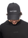 Gorra Negra Unisex de Algodón con Regulador y Diseño en Alta Densidad