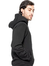 Hoodie con capucha Negro Hombre Algodón 370gr técnica de alta densidad