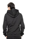 Hoodie con capucha Negro Hombre Algodón 370gr técnica de alta densidad