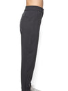 Pantalón Slouchy Gris Oscuro Mujer Poliéster con Isotipo VTT Bordado