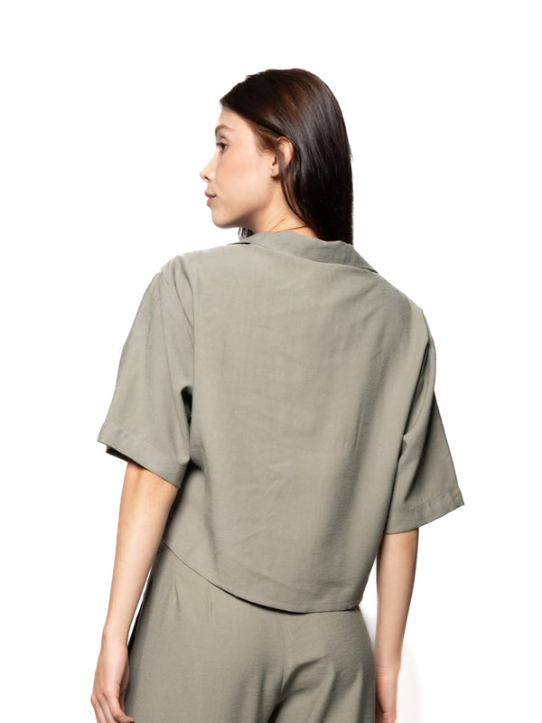 Blusa Oil Green Mujer Rayón-Poliéster