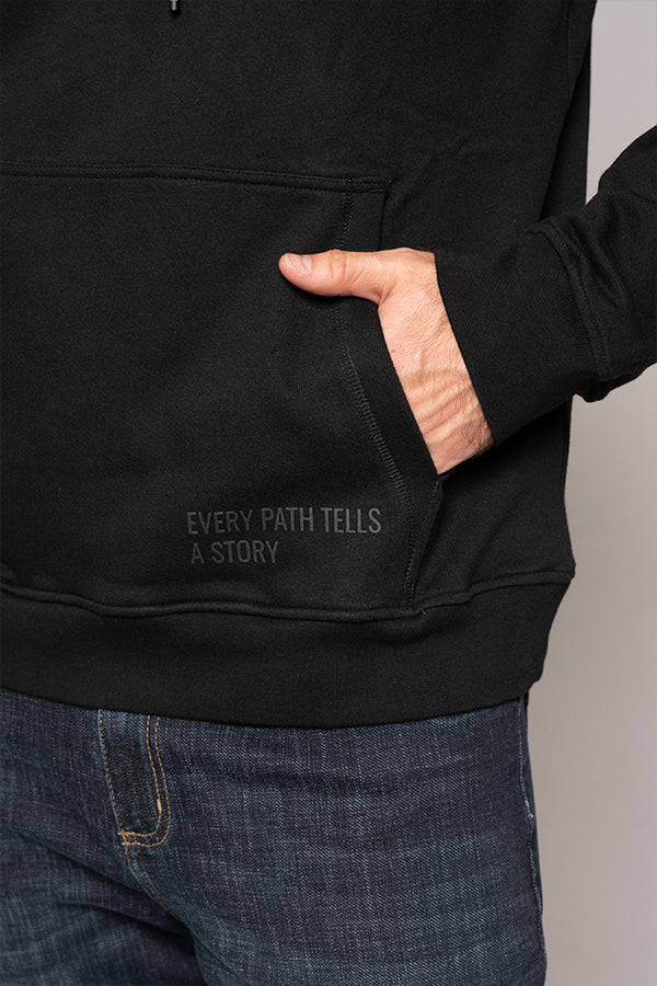 Hoodie Masculino Estampado Color Negro