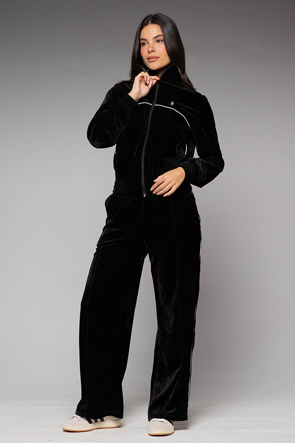 Pantalón Femenino Bordado Color Negro