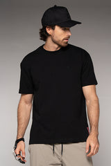 Camiseta Masculina Bordada Color Negro