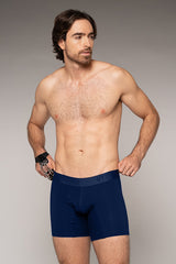 Boxer Masculino En Algodón Color Azul