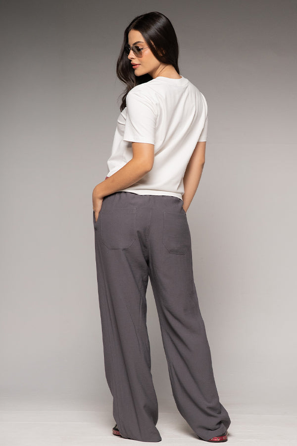 Pantalón Mujer Gris Oscuro