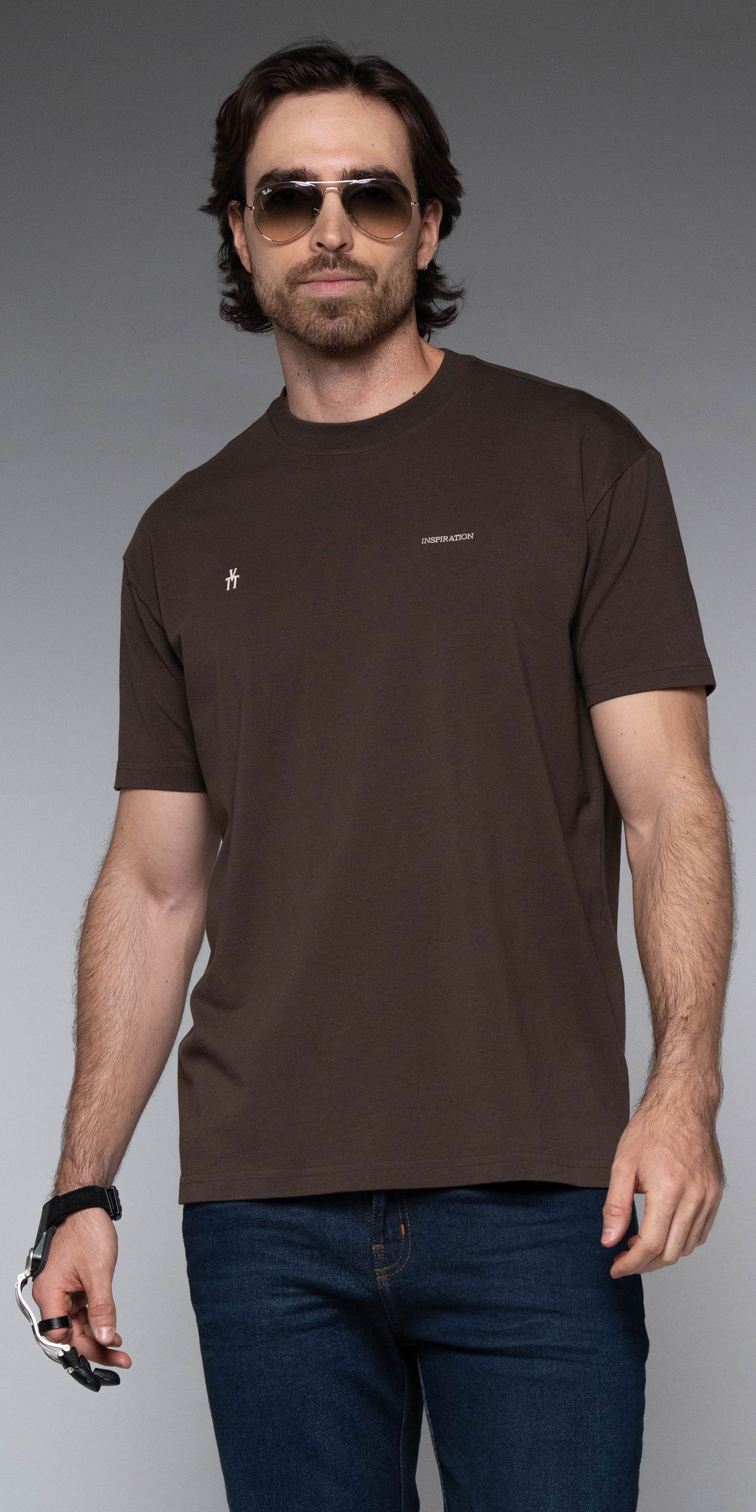 Camiseta Hombre Café
