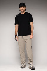 Camiseta Masculina Bordada Color Negro