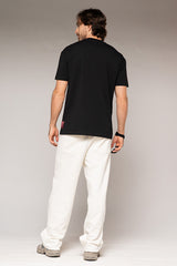 Jean Unisex Bordado Color Ivory