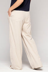 Pantalón Femenino Bordado Color Sand