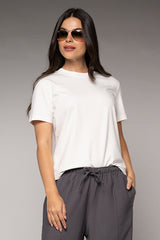 Camiseta Femenina Bordada color Blanco