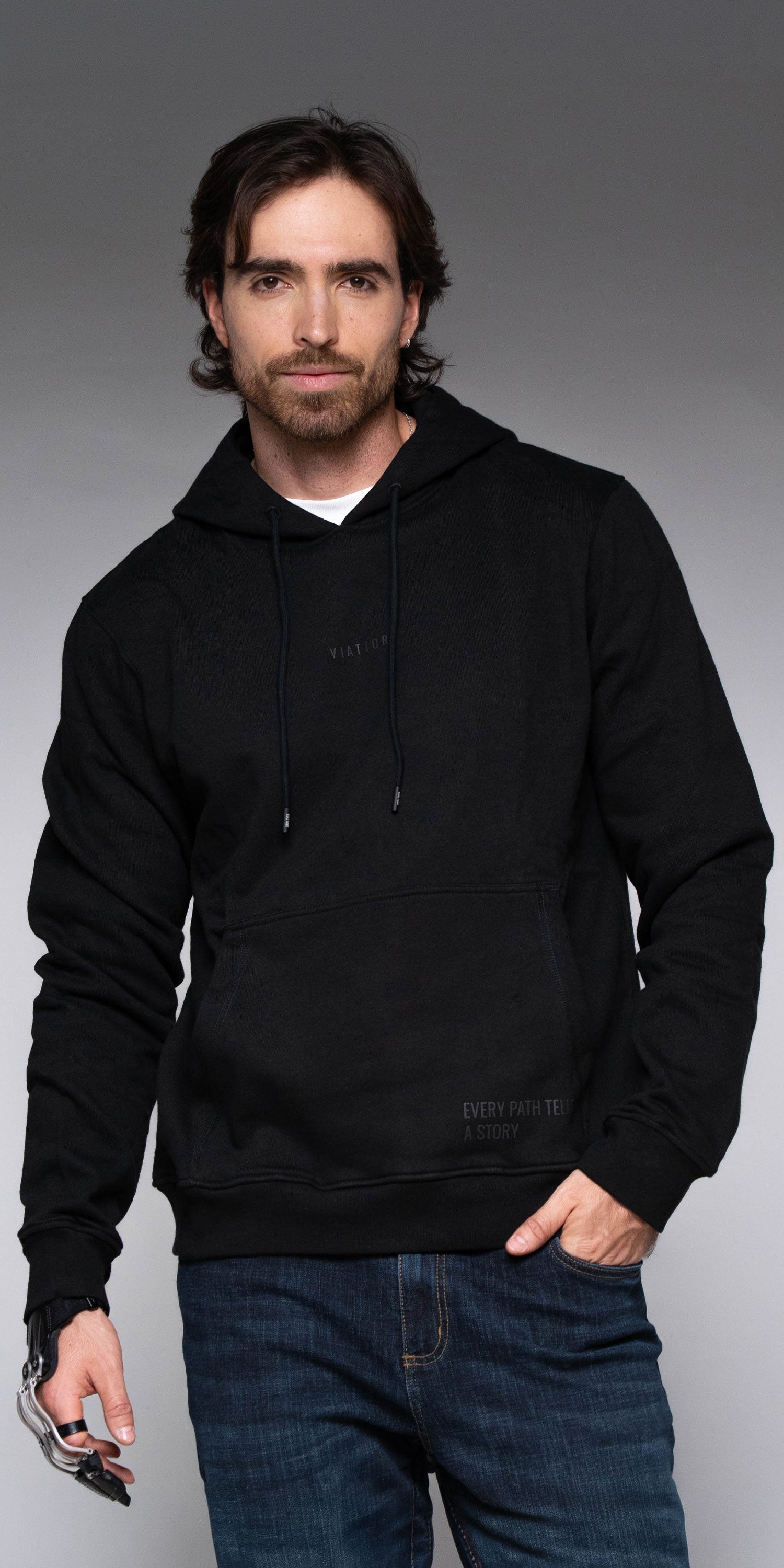 Hoodie Hombre Negro