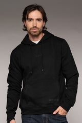 Hoodie Masculino Estampado Color Negro