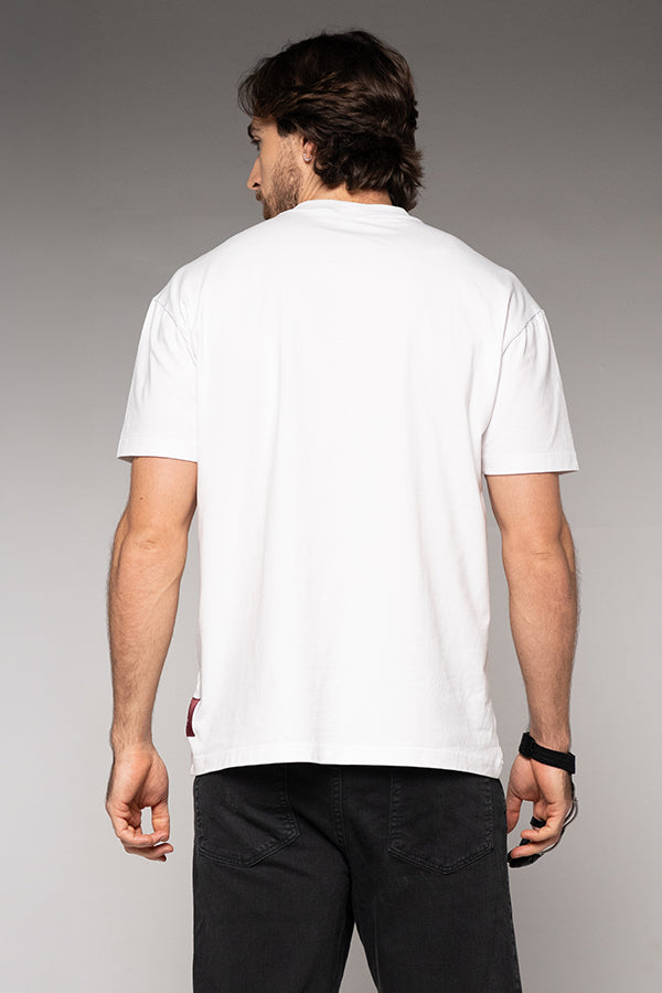 Camiseta Masculina Estampada Color Blanco