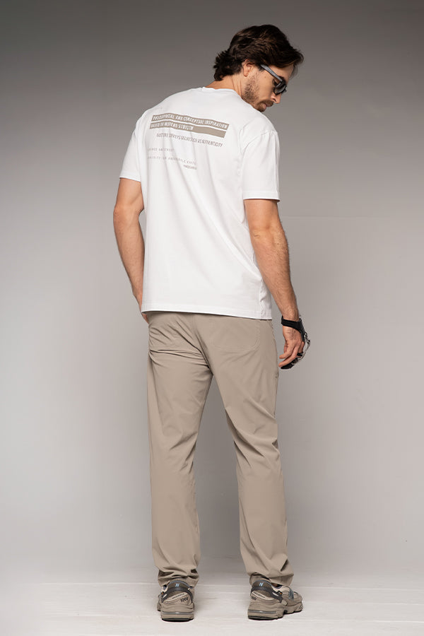 Jogger Masculino Clásico Color Taupé