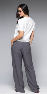 Pantalón Mujer Gris Oscuro