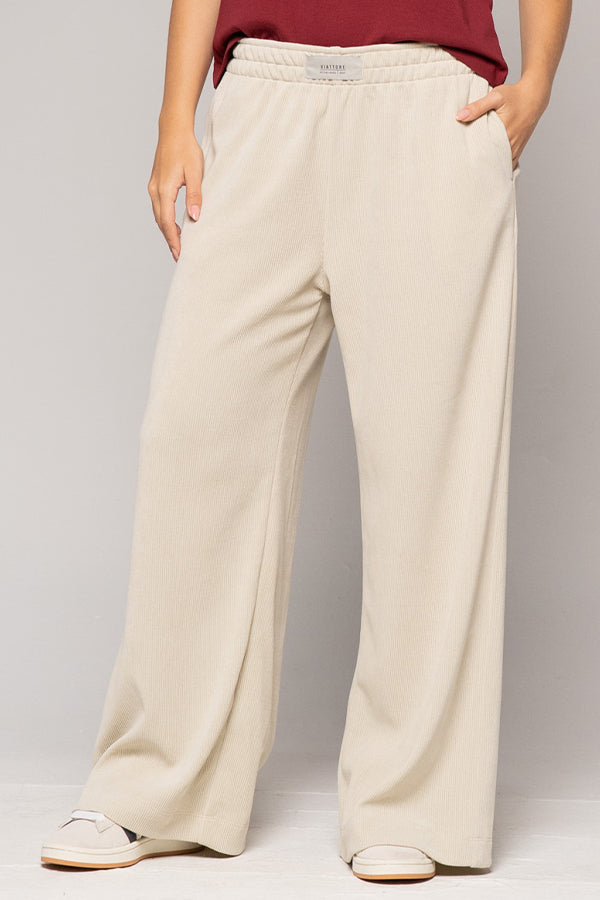 Pantalón Mujer Beige