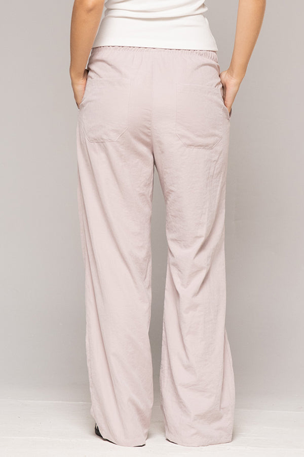 Pantalón Femenino Bordado Color Rosa Claro
