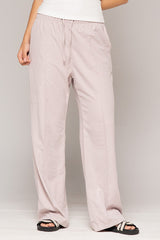 Pantalón Femenino Bordado Color Rosa Claro