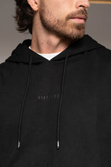Hoodie Masculino Estampado Color Negro