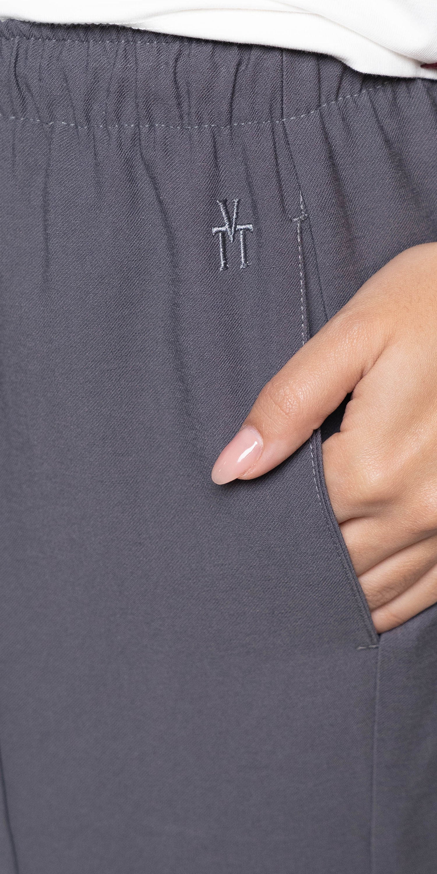 Pantalón Mujer Gris Oscuro