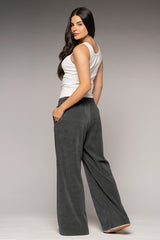 Pantalón Femenino En Corduroy Color Gris