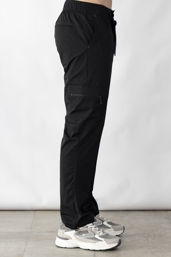 Jogger Masculino De Cierres Color Negro