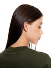 T-shirt Regular Verde Mujer Algodón 190gr con Alta Densidad Frontal y Espalda