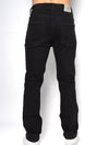 Jean Slim Fit Negro Hombre Algodón-Poliéster con Lavado y Desgastes Sutiles